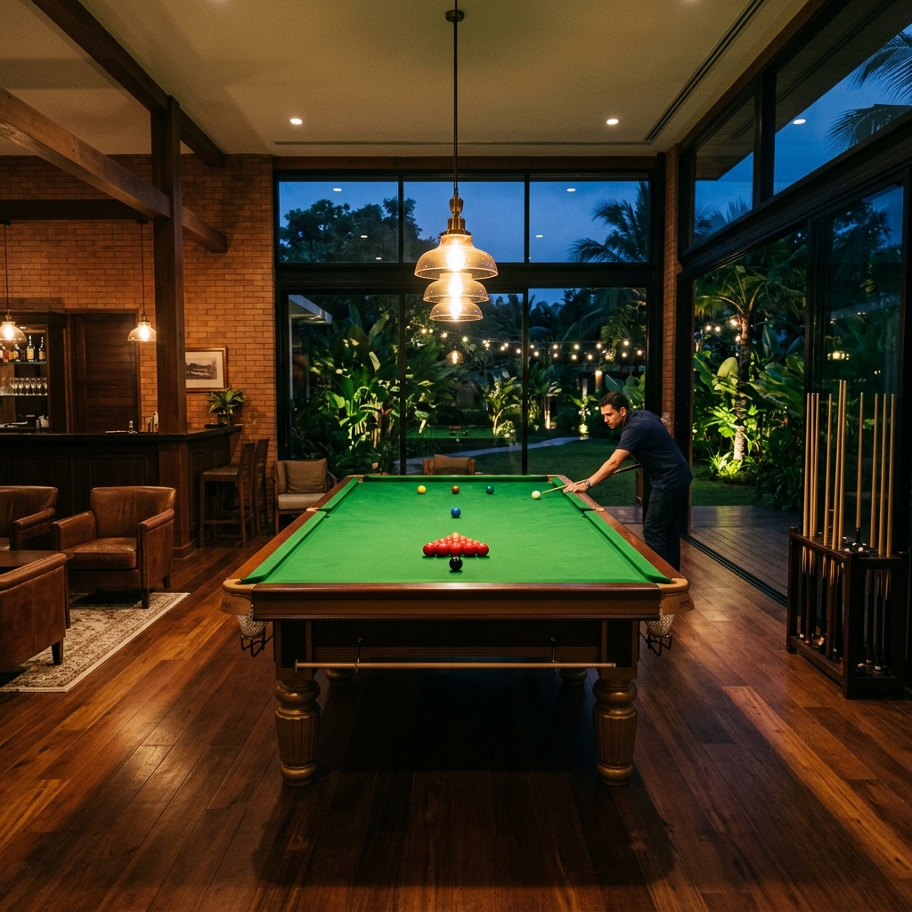 Indoor Snooker Lounge